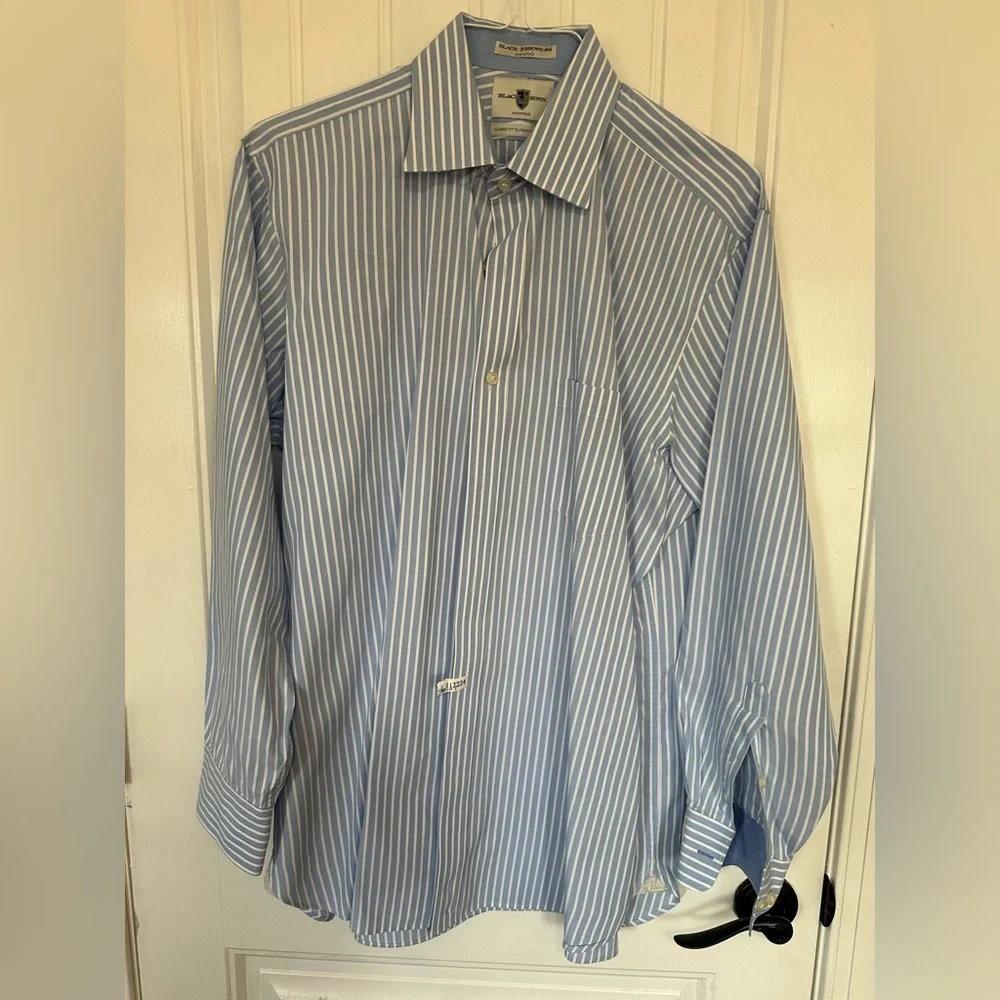 Men’s Black Brown 1826 dress shirt - Picture 1 of 7